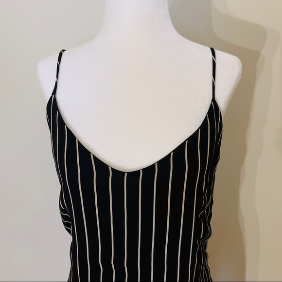 SOLD ⚠️ VINTAGE 90s black & white striped sleeveless dress - Picture 5 of 5